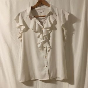 White Calvin Klein Blouse
